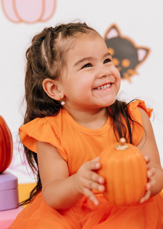 Pink Pumpkin Charm - Pierced Co