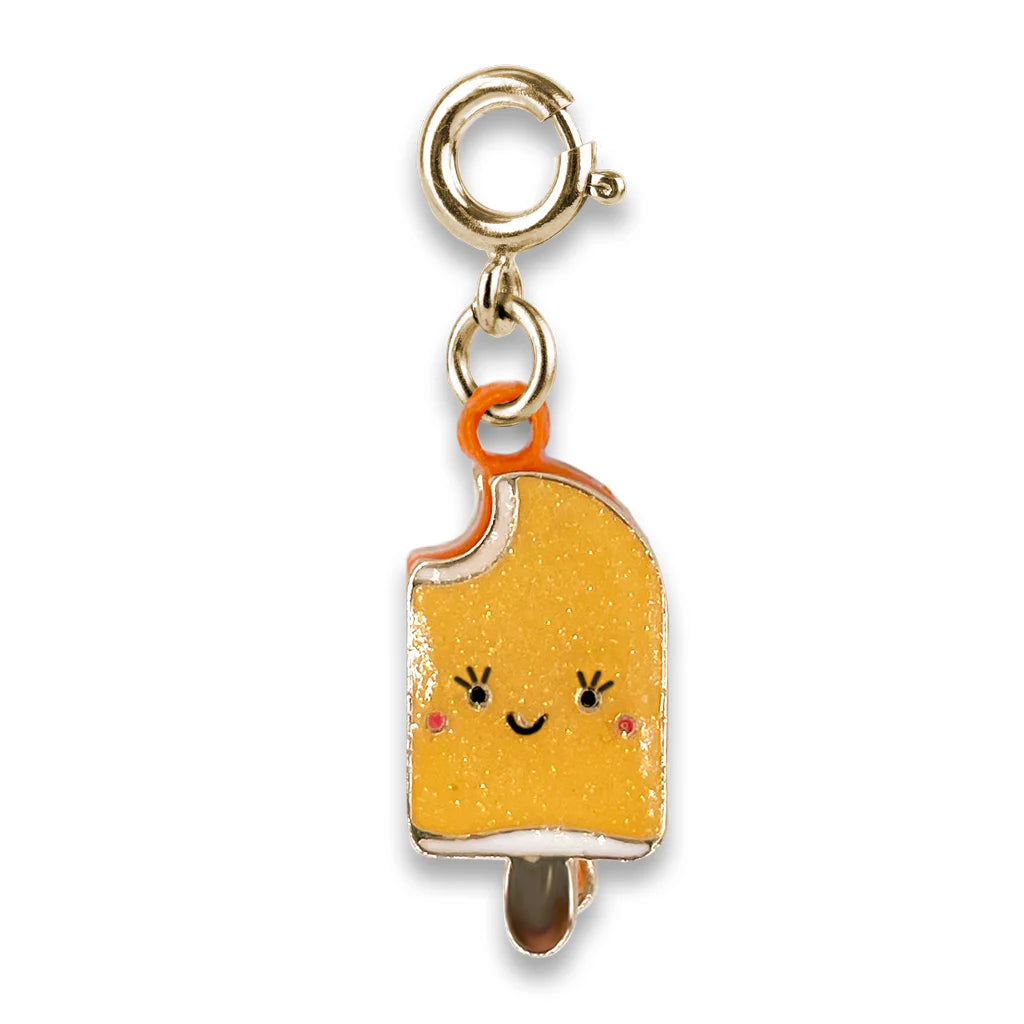 Gold Orange Popsicle Charm - Charm Its