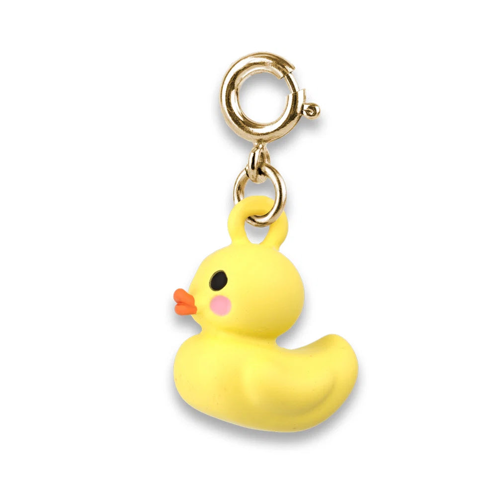 Gold Rubber Ducky Charm