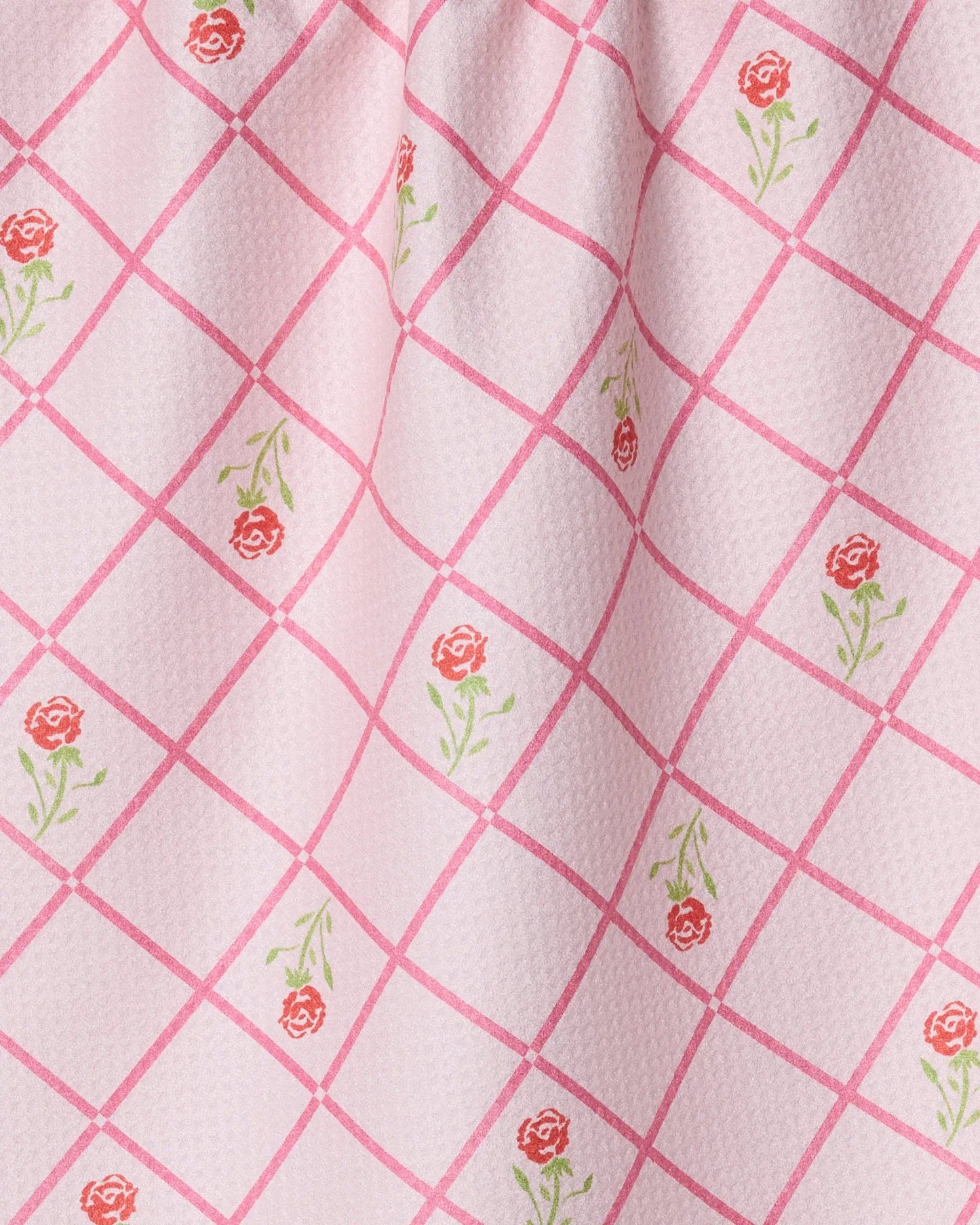 Rose Lattice Tea Towel