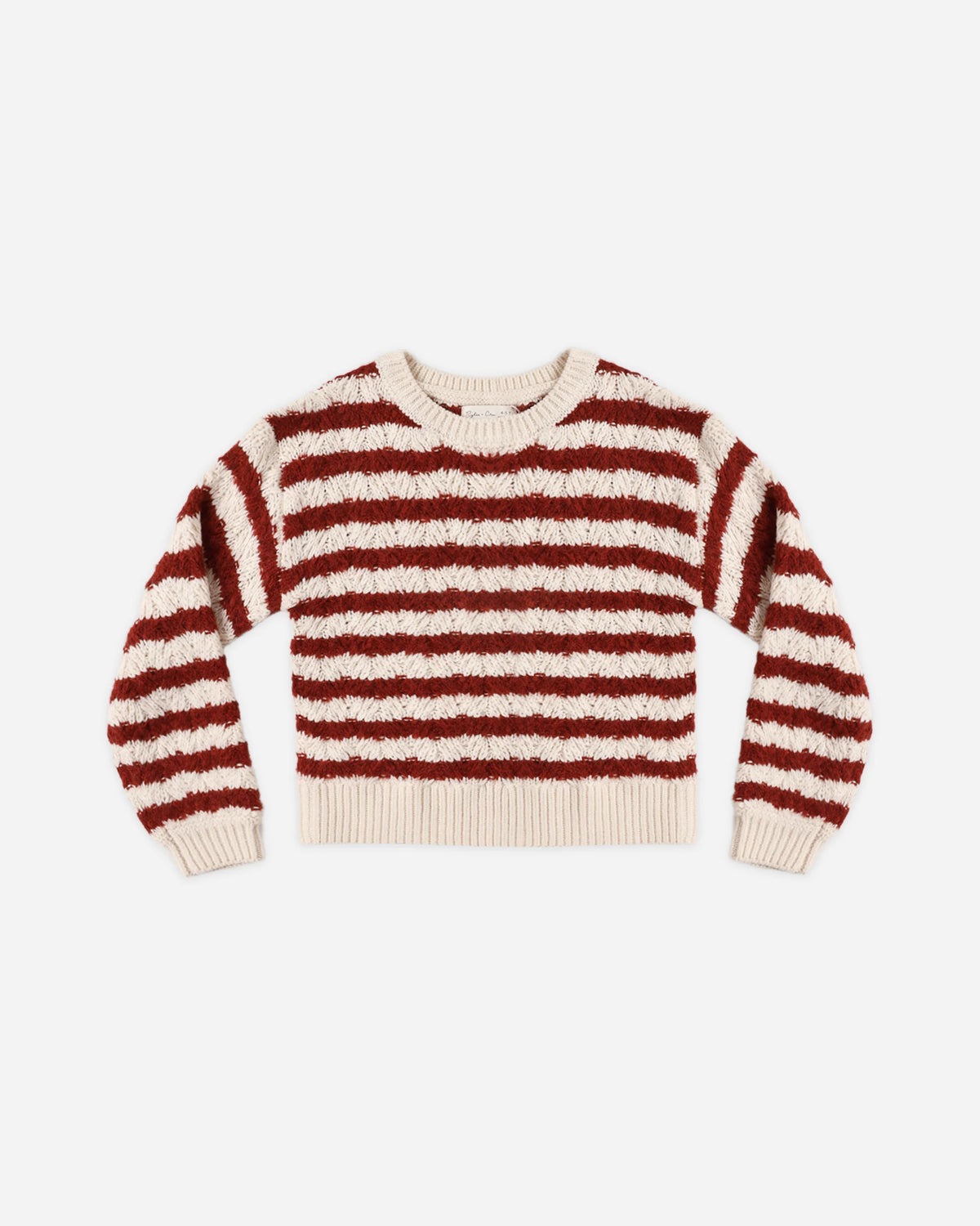 Aspen Sweater Ruby Stripe