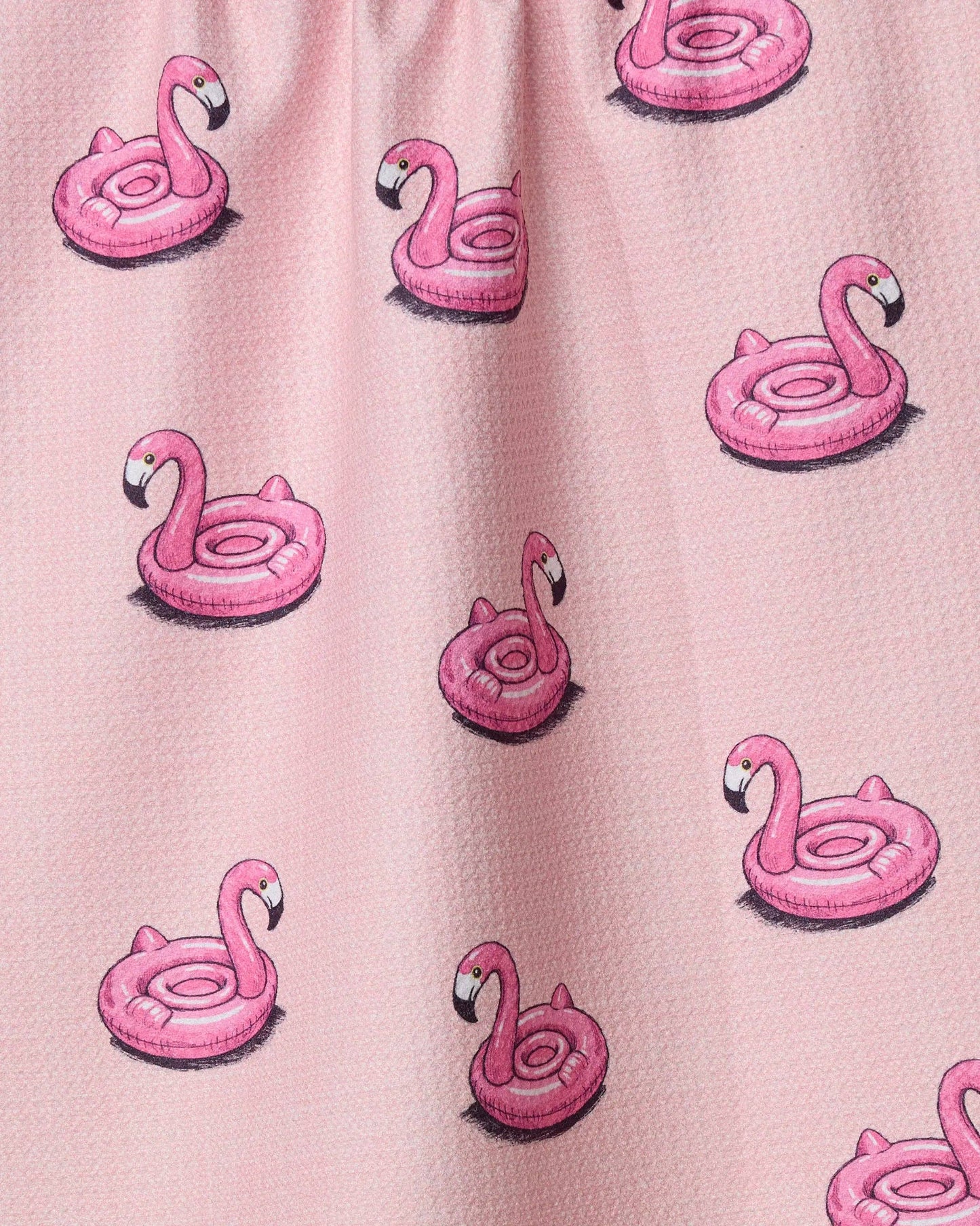 Flamingo Floatie Tea Towel - Geometry