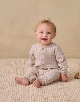 Woven Jumpsuit Blue Gingham