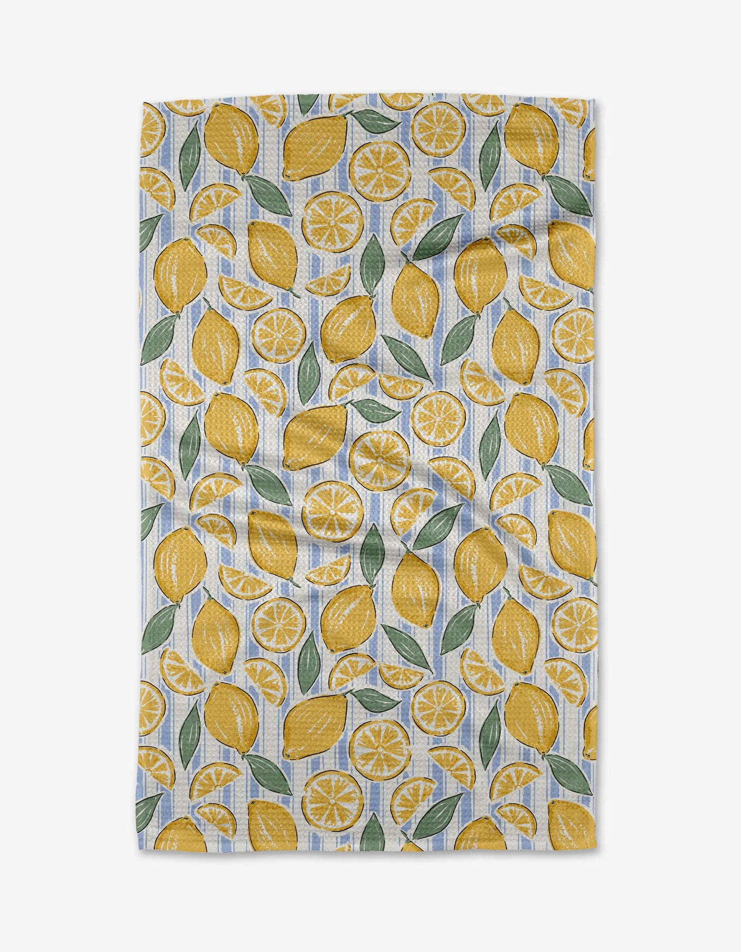 Sour Lemon Stripes Tea Towel - Geometry