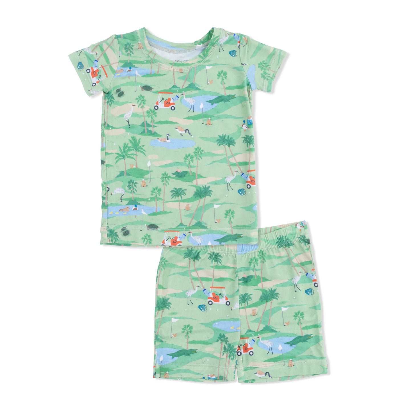 Golf Oasis Animals Loungewear Short Set - Angel Dear