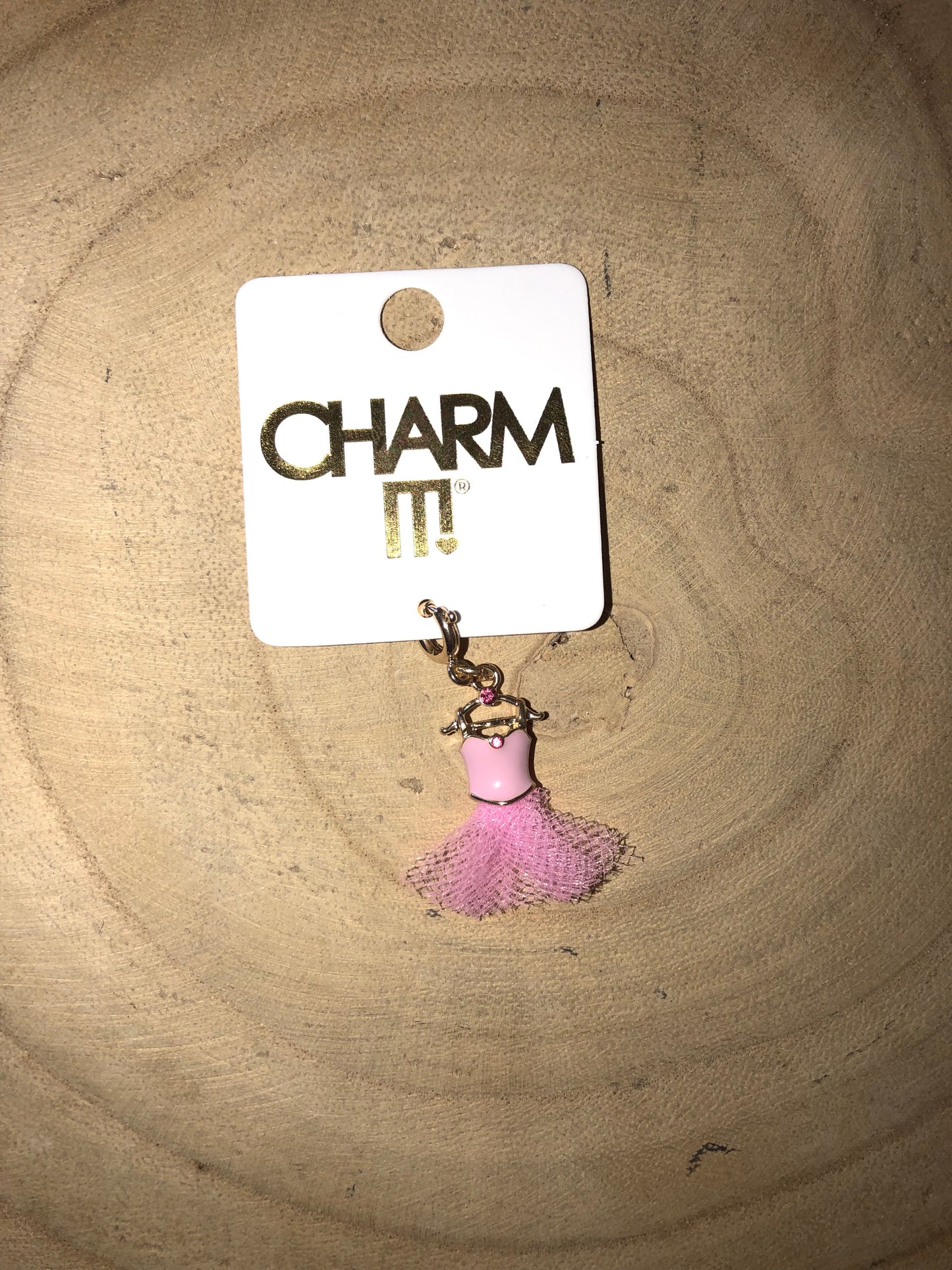 Gold Ballet Dress Charm