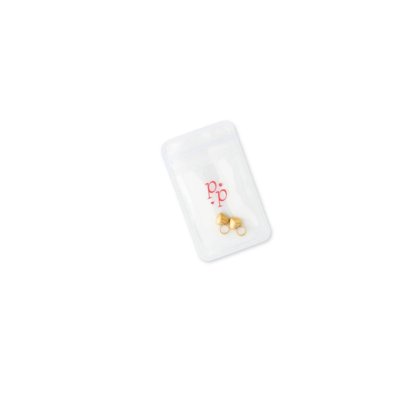 Bubble Heart Charm: Pair