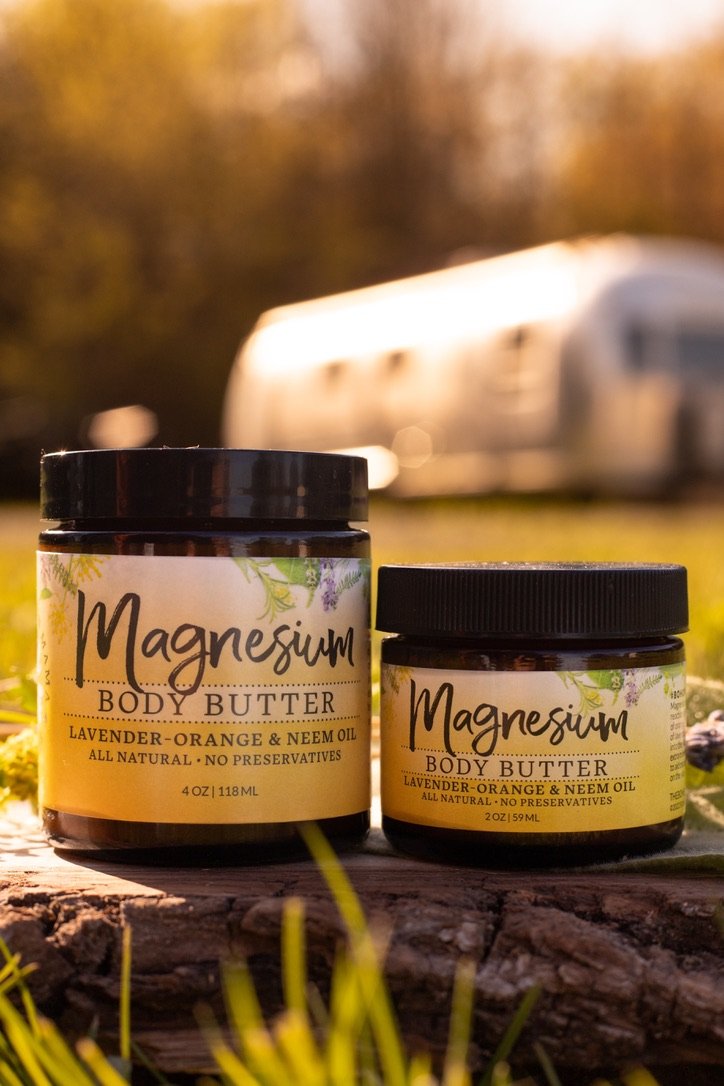 Magnesium Body Butter / Lavender & Sweet Orange 4oz - Bohemian Mama