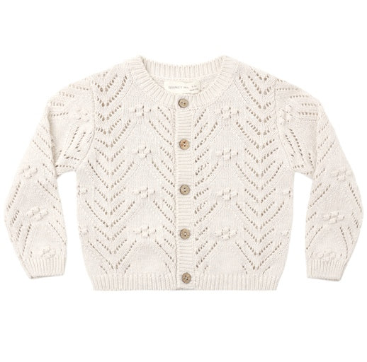 Knit Cardigan Heathered Oatmeal