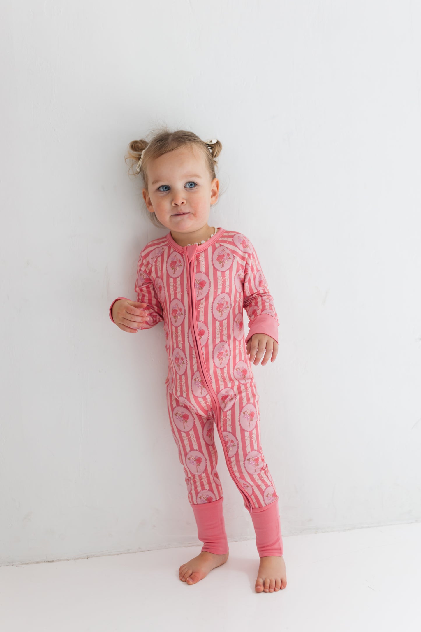 Pink Blaire Zipper Romper - In My Jammers