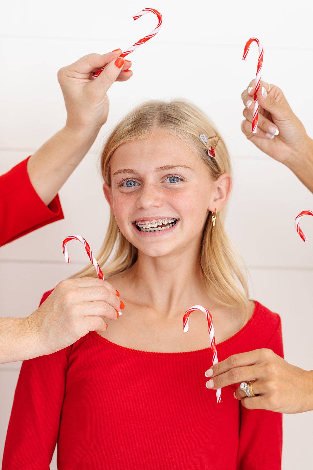 Candy Cane Charm: Pair