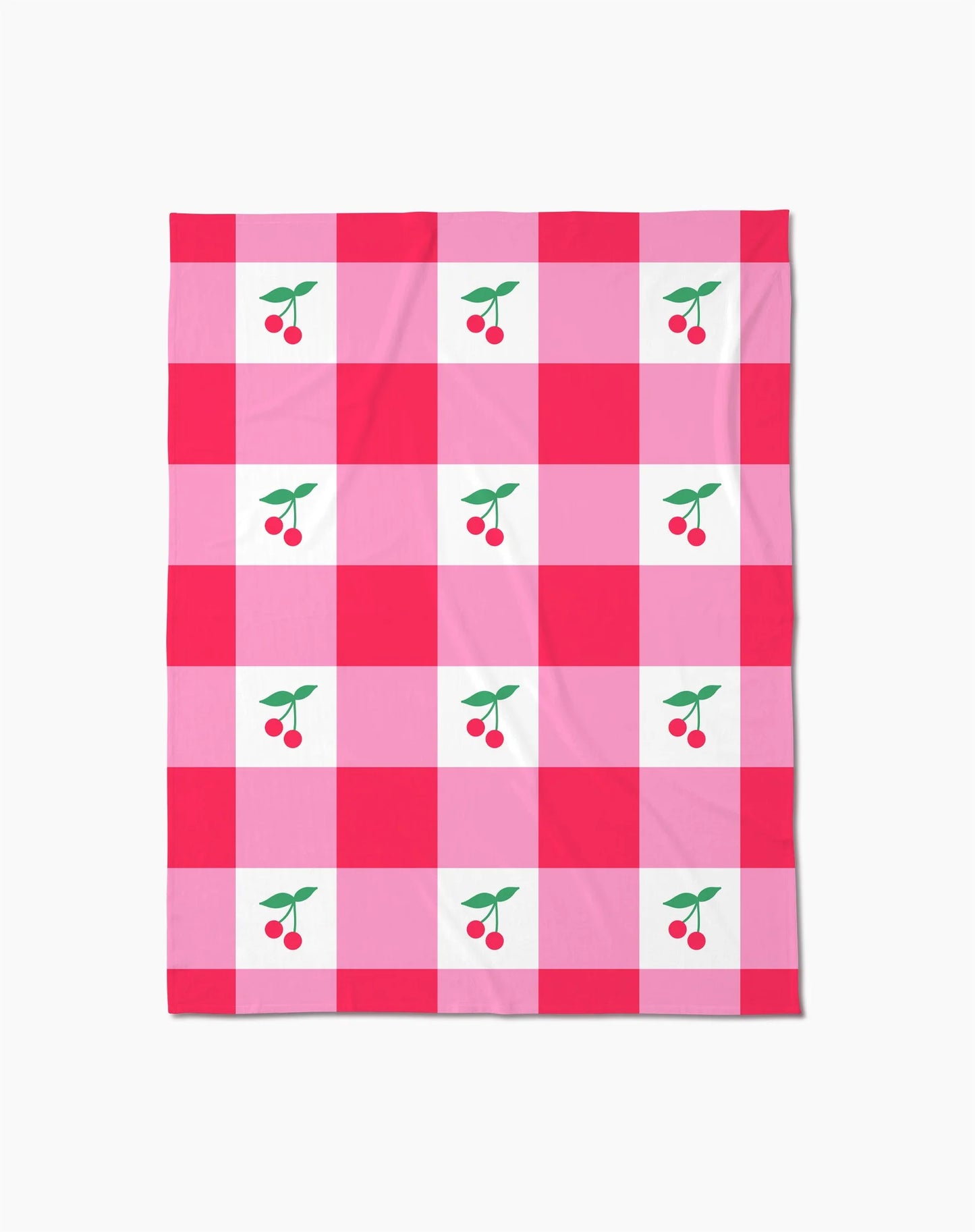 Sweet Cherry Gingham Butter Blanket