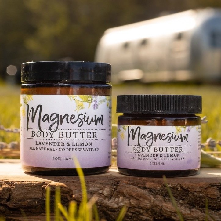 MAGNESIUM BODY BUTTER / LAVENDER LEMON 2oz - Bohemian Mama