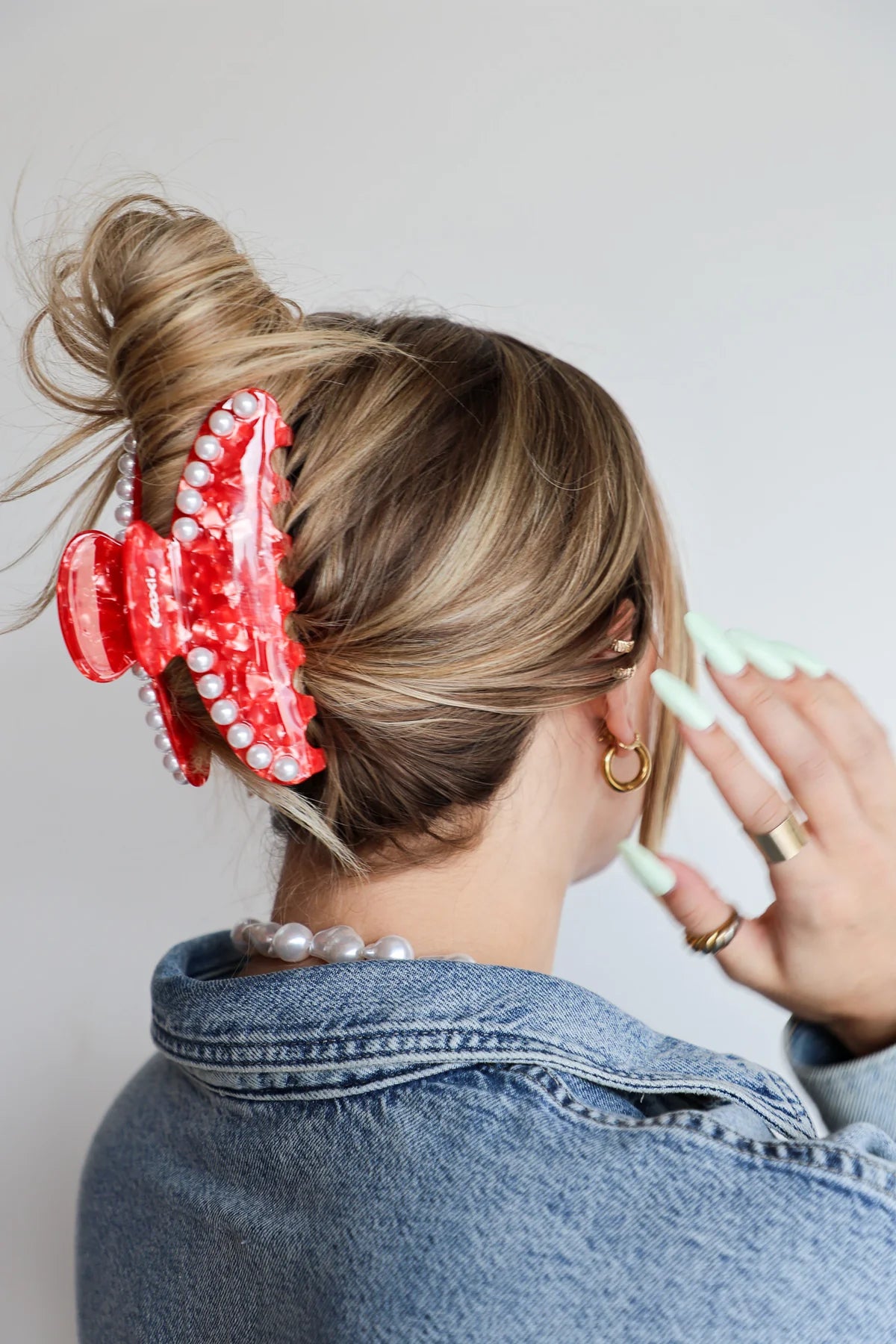 TORTOISE RED PEARL CLAW-LARGE