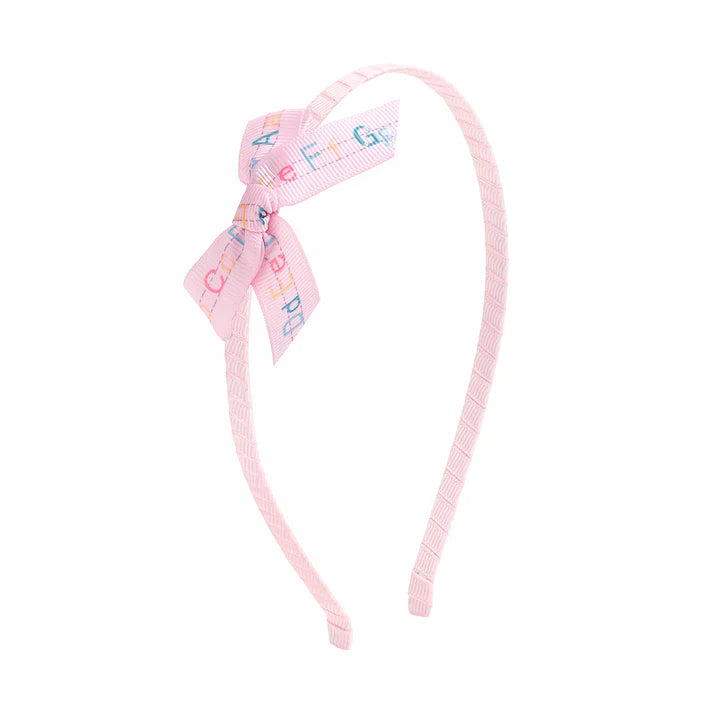 Alphabet Bow Headband