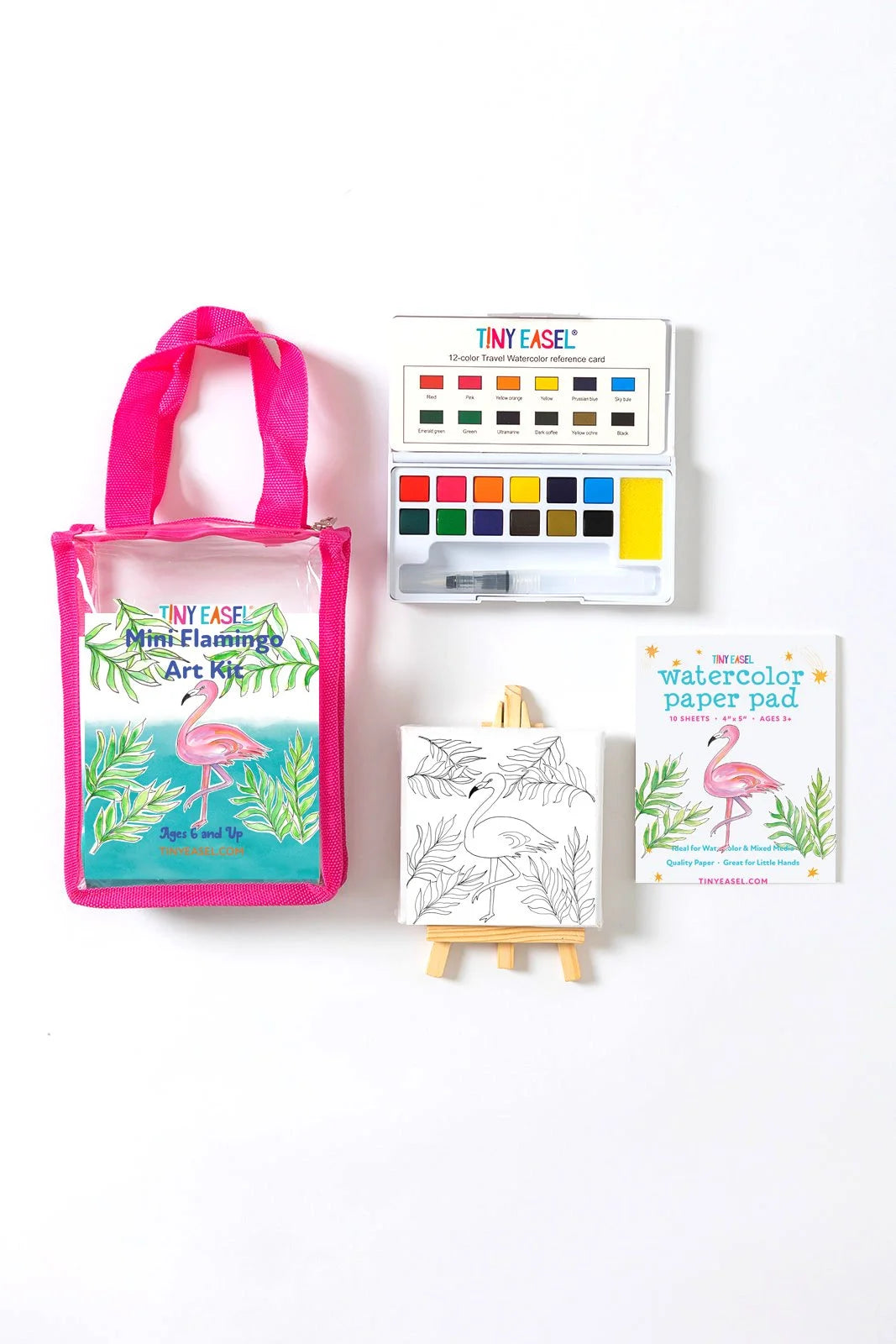 Mini Art Kits Flamingo - Tiny Easel