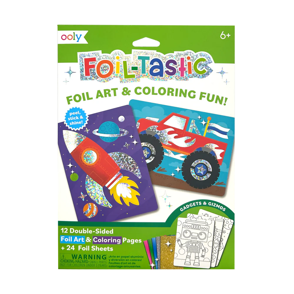 Foil-tastic Foil Art & Coloring Set - Gadgets & Gizmos - Ooly