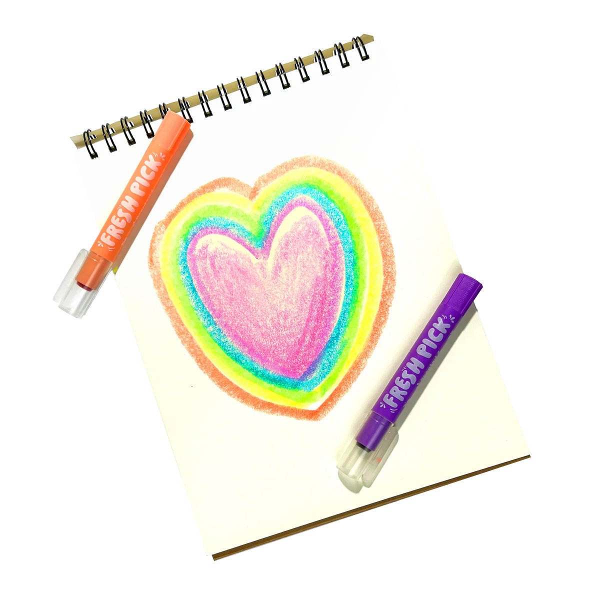 Fresh Pick Apple Scented Gel Crayons - Set of 6 - Ooly