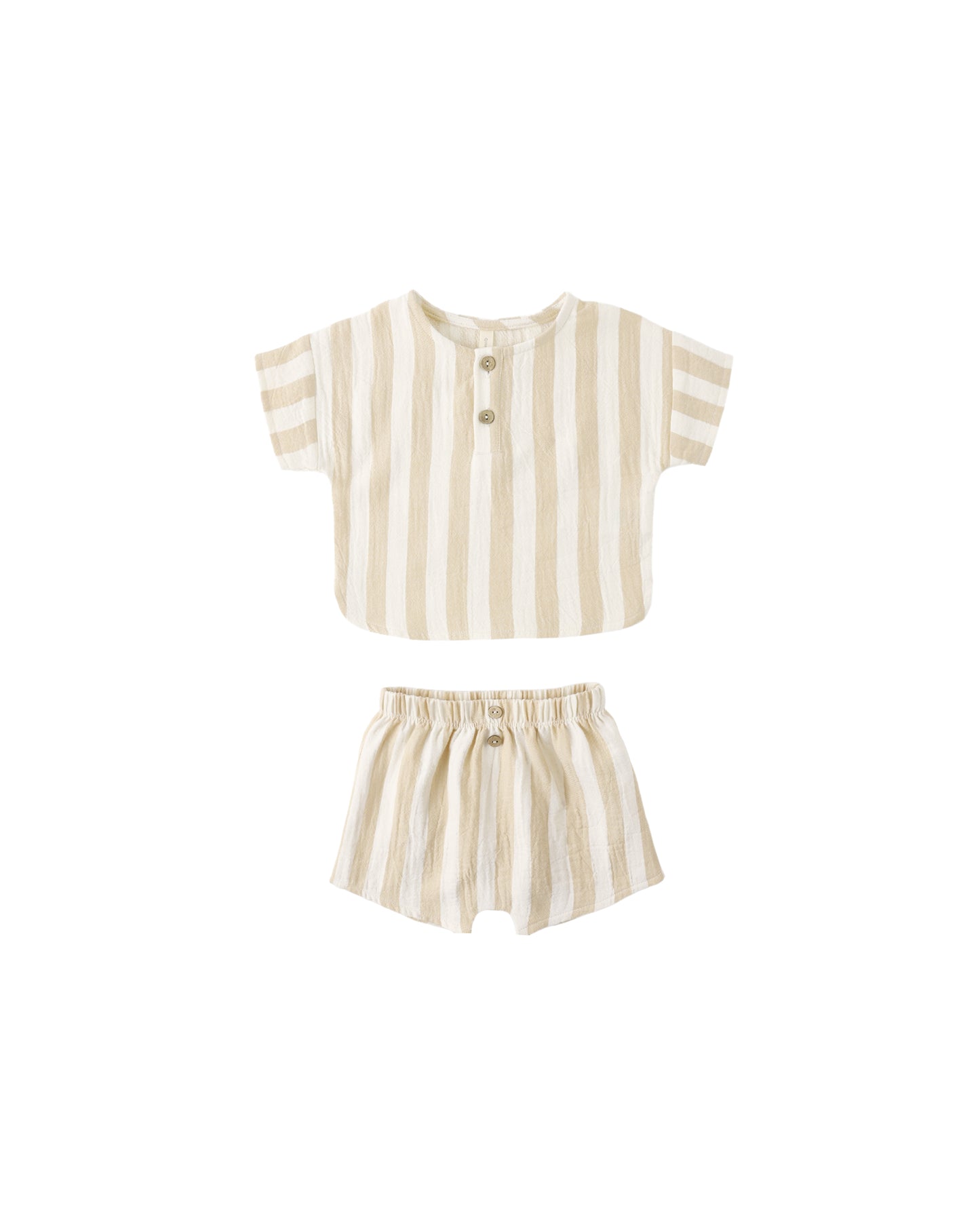 Woven Boxy Top + Short Set || Summer Stripe - Baby Sweet Pea's Boutique