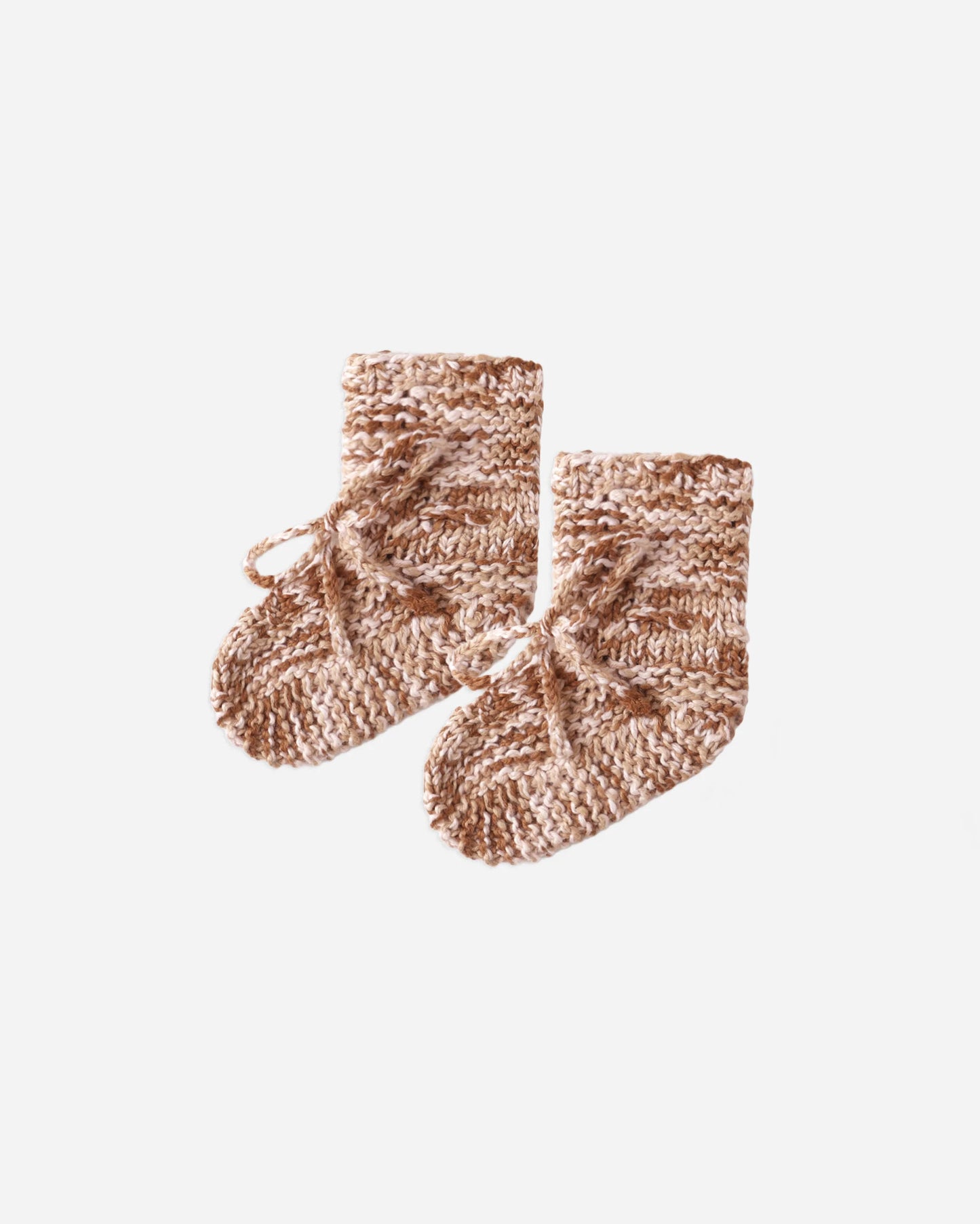 Knit Booties || Rose Speckle
