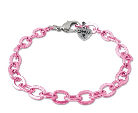 Pink Chain Link Bracelet - Charm Its