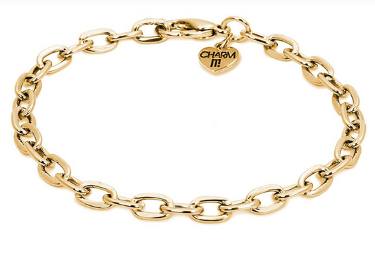 Gold Chain Bracelet - Charm Its