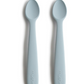 Copy of Copy of Silicone Feeding Spoons-(powder blue) 2-Pack - Mushie & Co