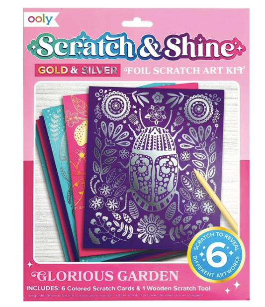 Scratch & Shine: Silver & Gold Foil Scratch - Ooly