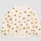 Sunflower Print on Crème Sweatshirt