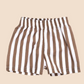 Lounge Shorts - Mocha Stripe