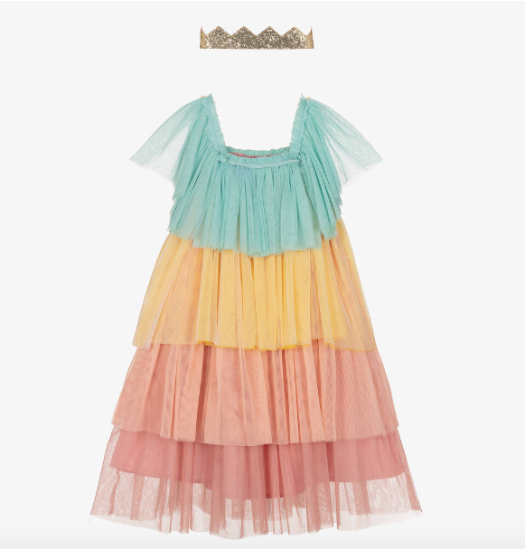 Rainbow Ruffle Dress