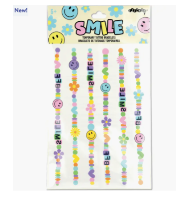 Kids' Smile Tattoo Bracelet Set