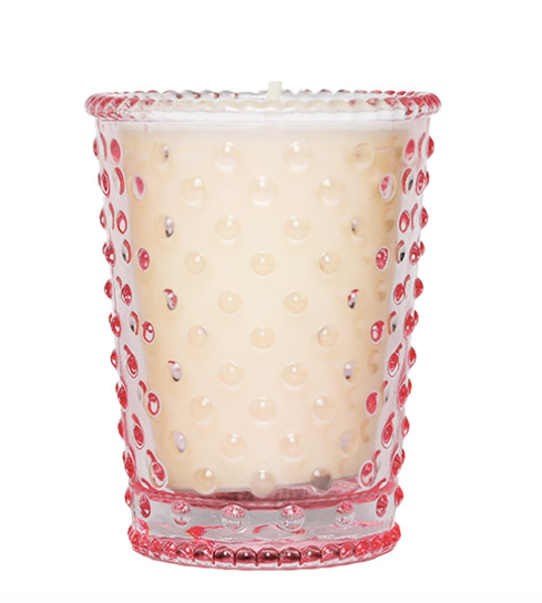Honeysuckle Votive Hobnail Glass Candle - Simpatico