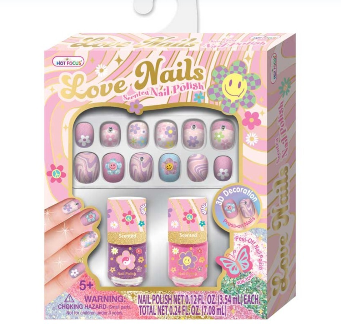 Love Nails and Scented Nail Polish Set - Baby Sweet Pea's Boutique