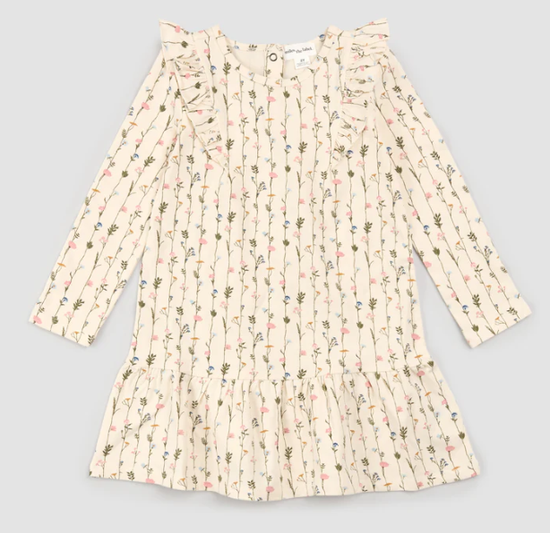 Garden Wall Print on Birch Dress