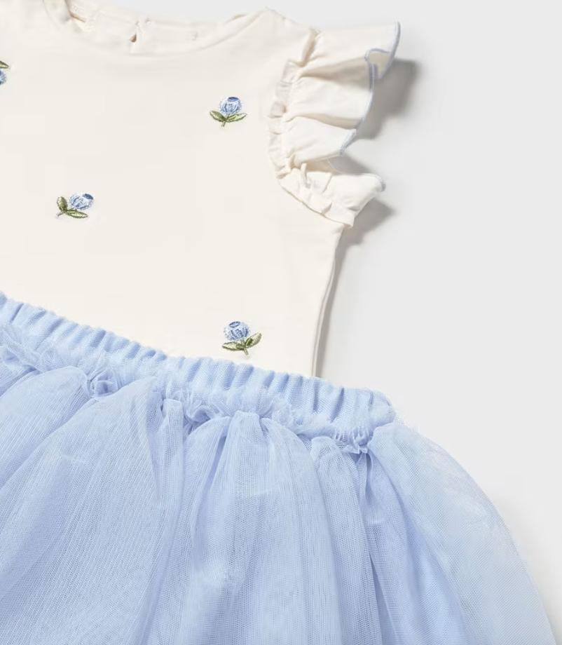 Wren Tulle Skirt and Ruffled T-shirt Set - Mayoral