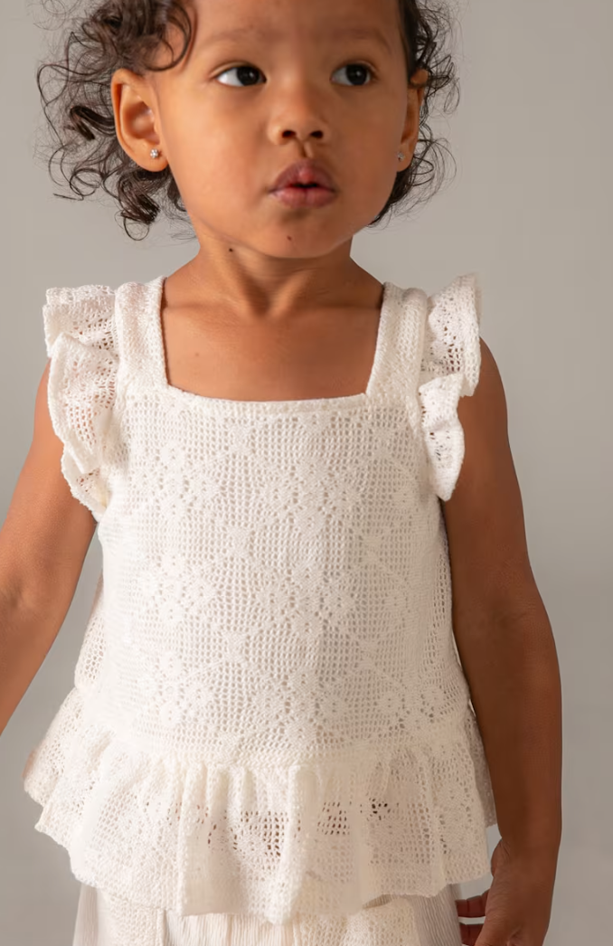 Margot Crochet Pants and Top Set - Mayoral