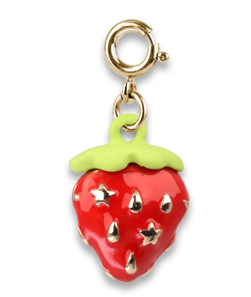 Gold Strawberry Charm - Charm Its