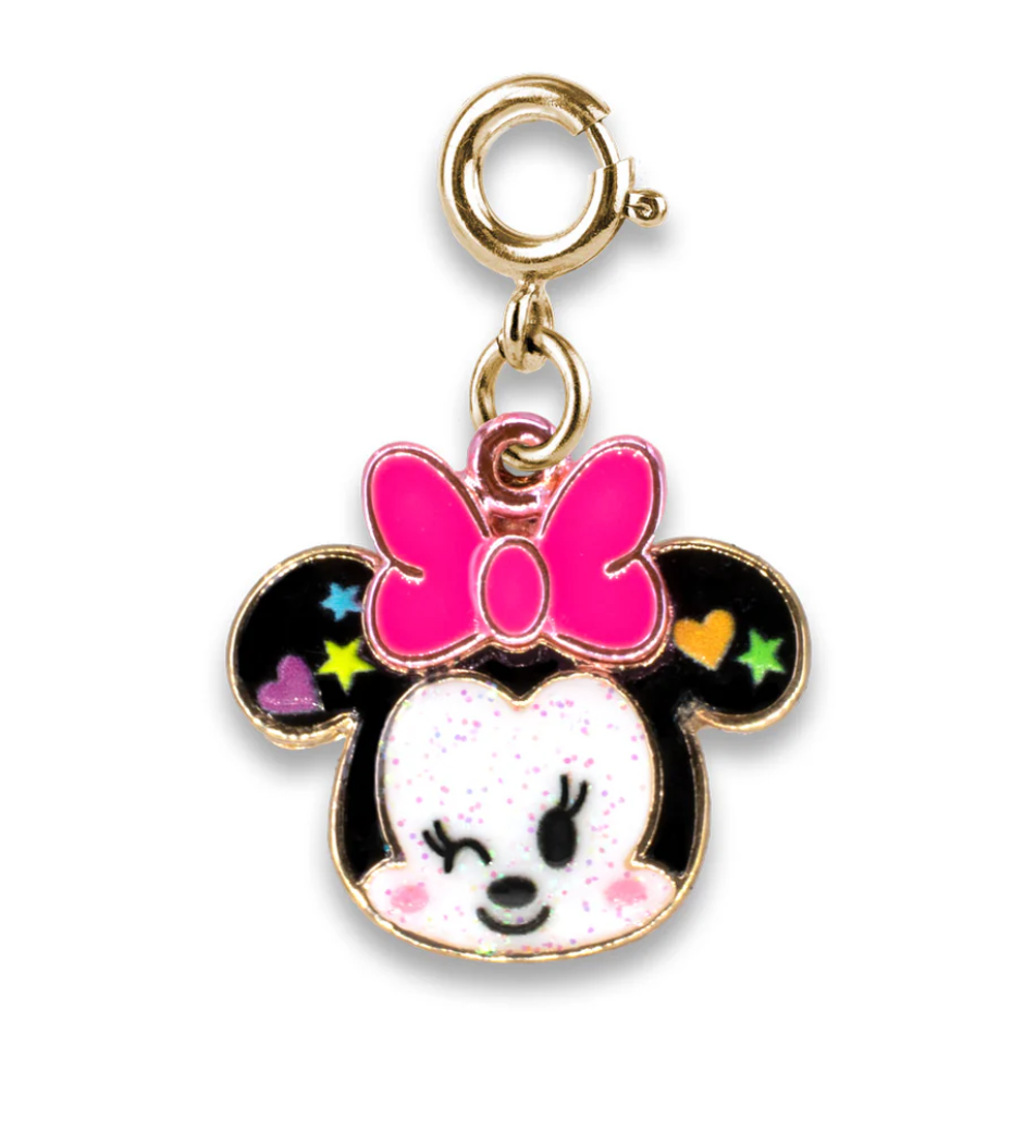 Gold Glitter Minnie Charm - Charm Its