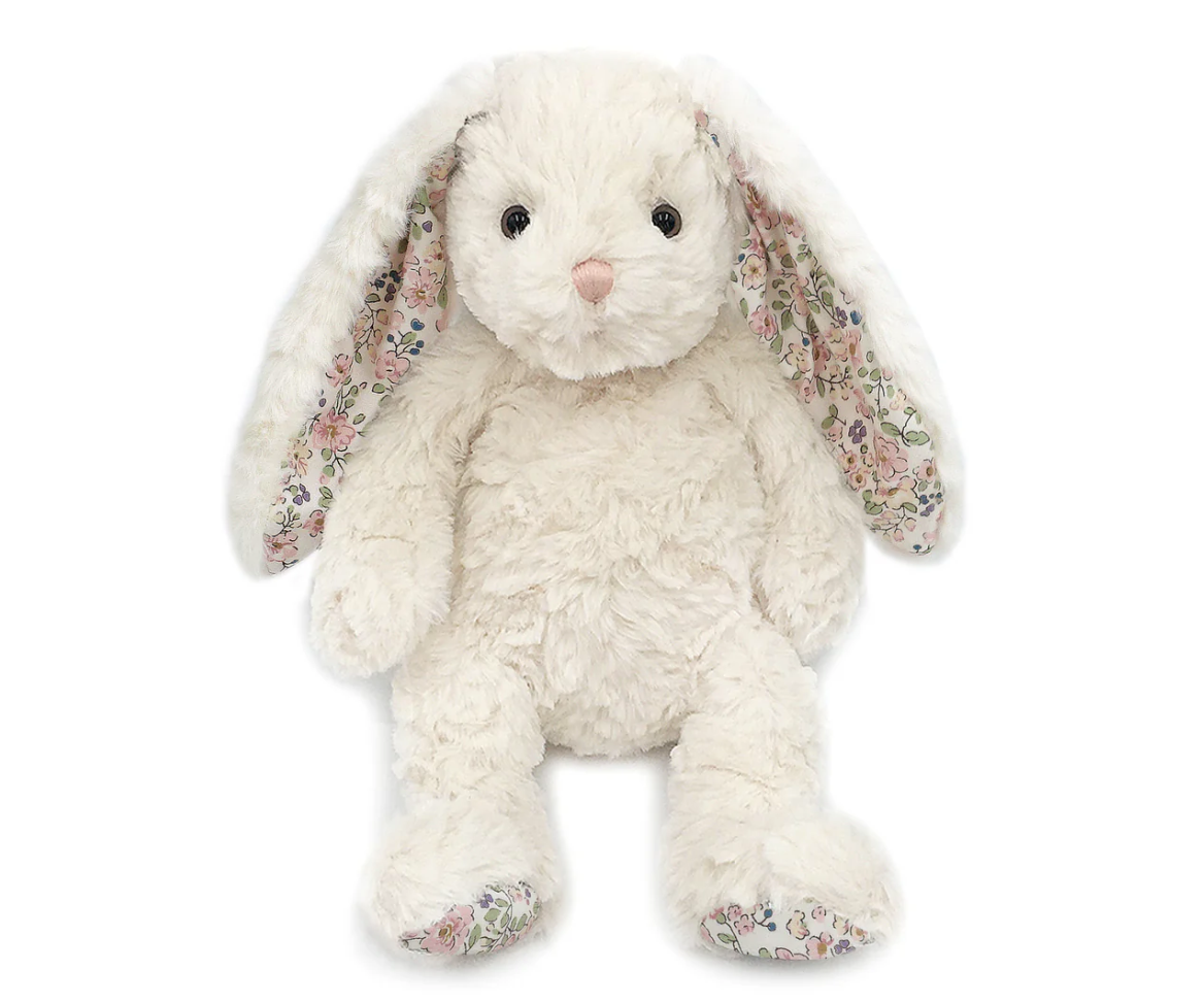 Faith Cream Floral Bunny Plush Toy - Mon Ami