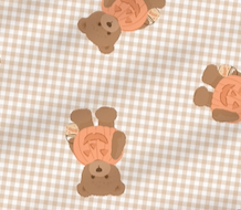Little Boo Bear Gingham Two Piece Set - In My Jammers