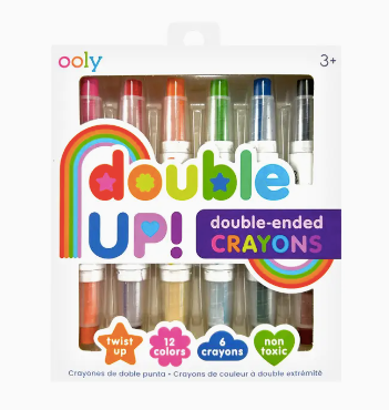 Double Up! Double-Ended Crayons (Set of 6 / 12 Colors) - Ooly