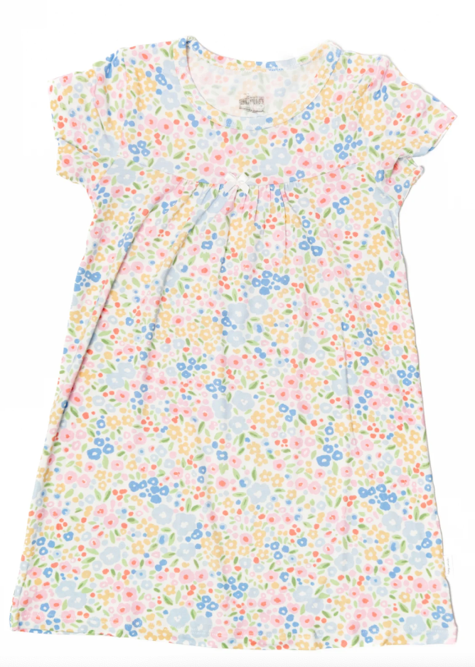 Multi-Colored Flower Bamboo Dress