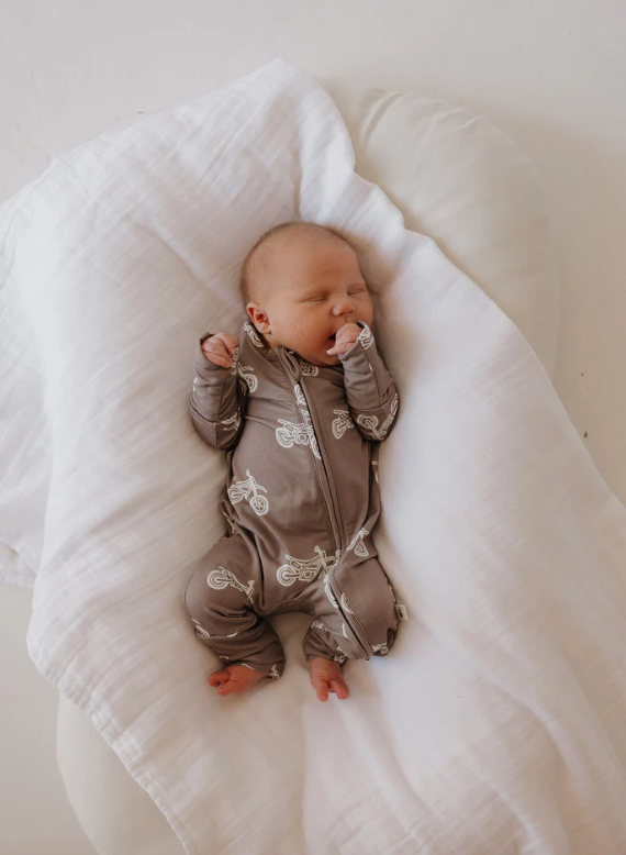 Bamboo Zip Pajamas | Dirt Bike - Forever French
