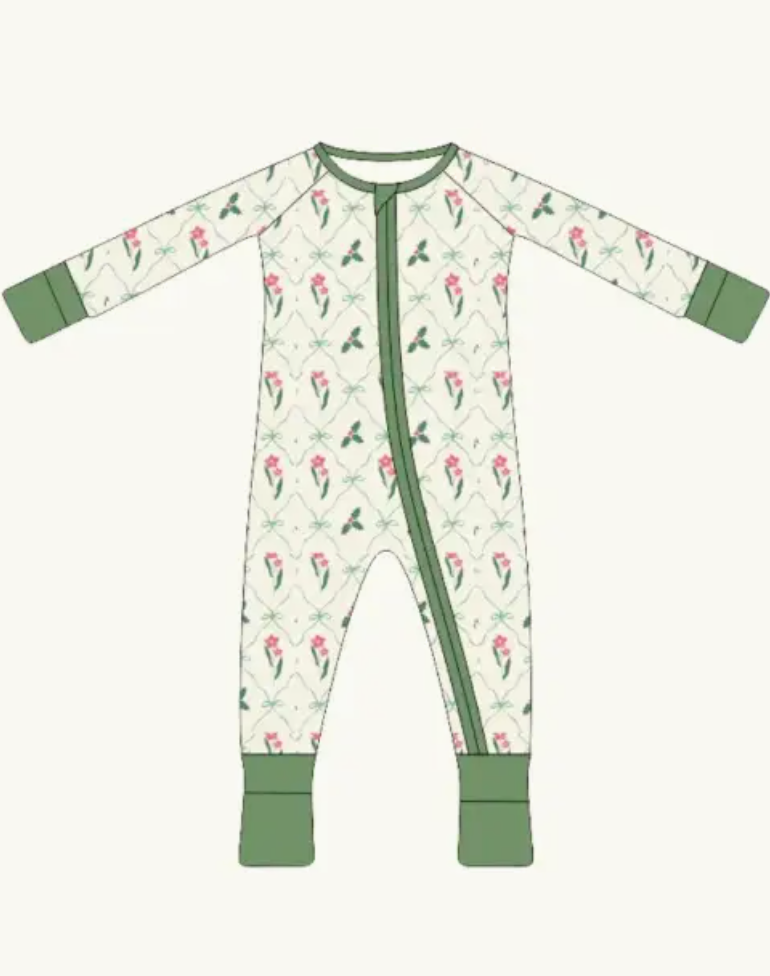 Holiday Footy Pajamas - Bamboo Baby