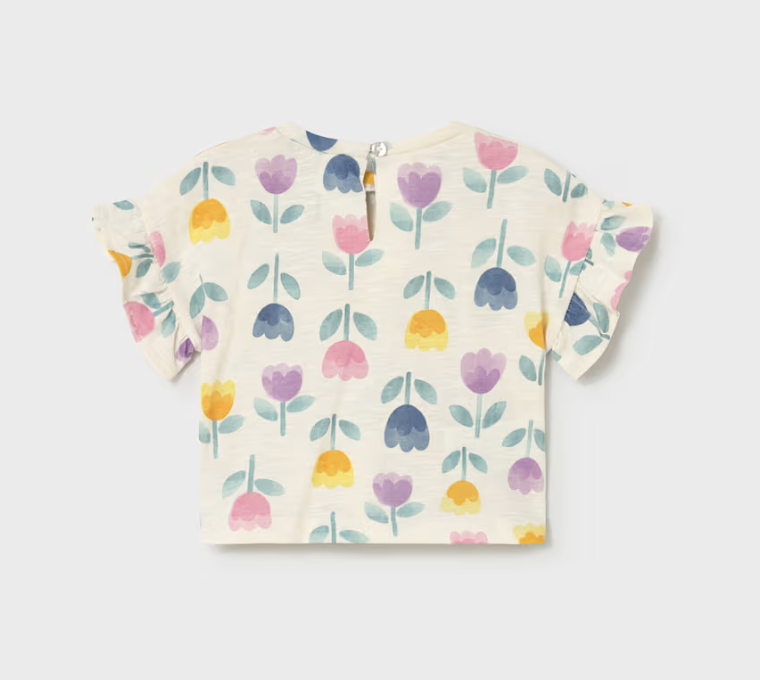 Floral Short Sleeve Tee - Mayoral