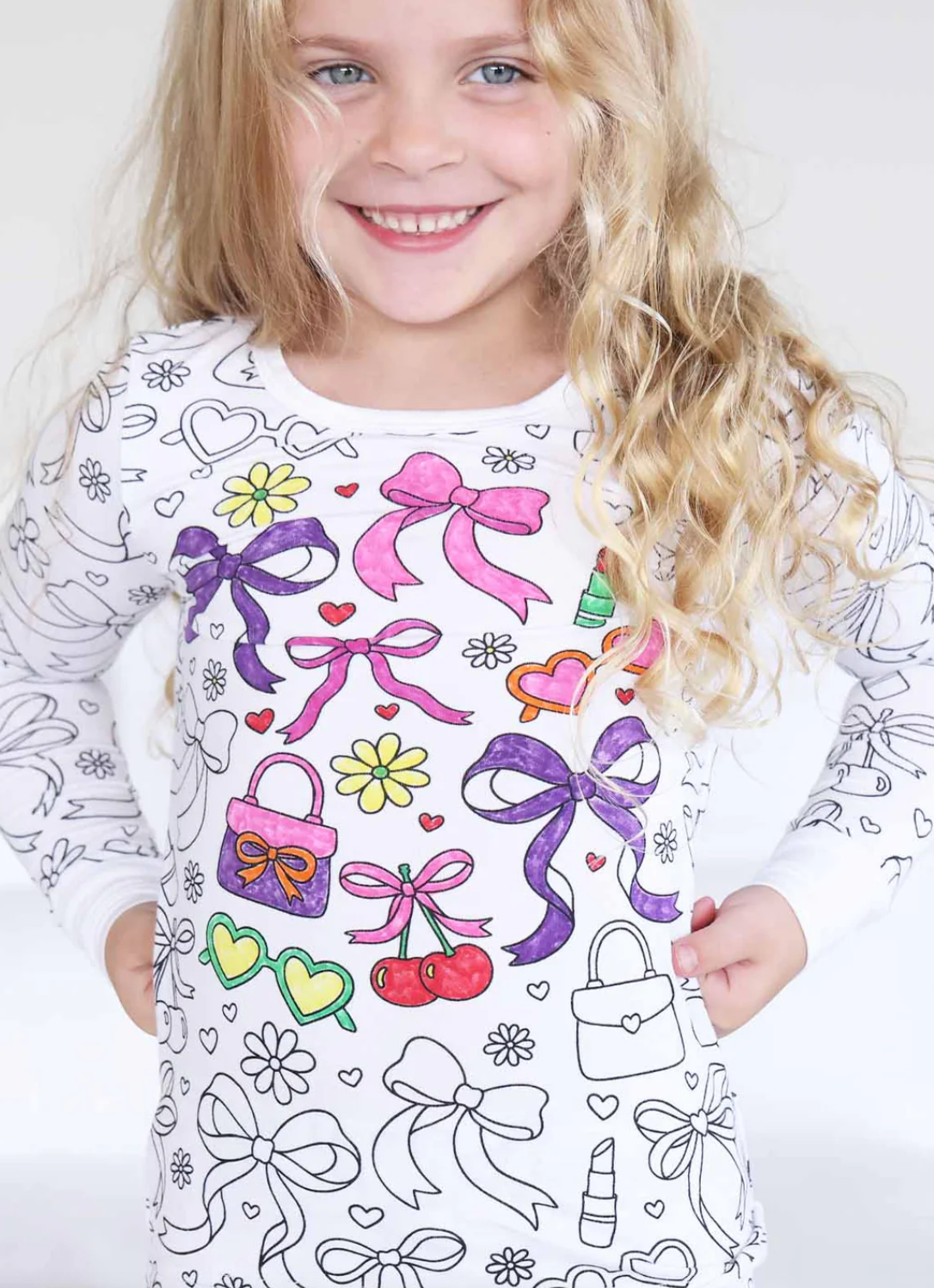 Colorable Two Piece Pajama Set | Material Girl