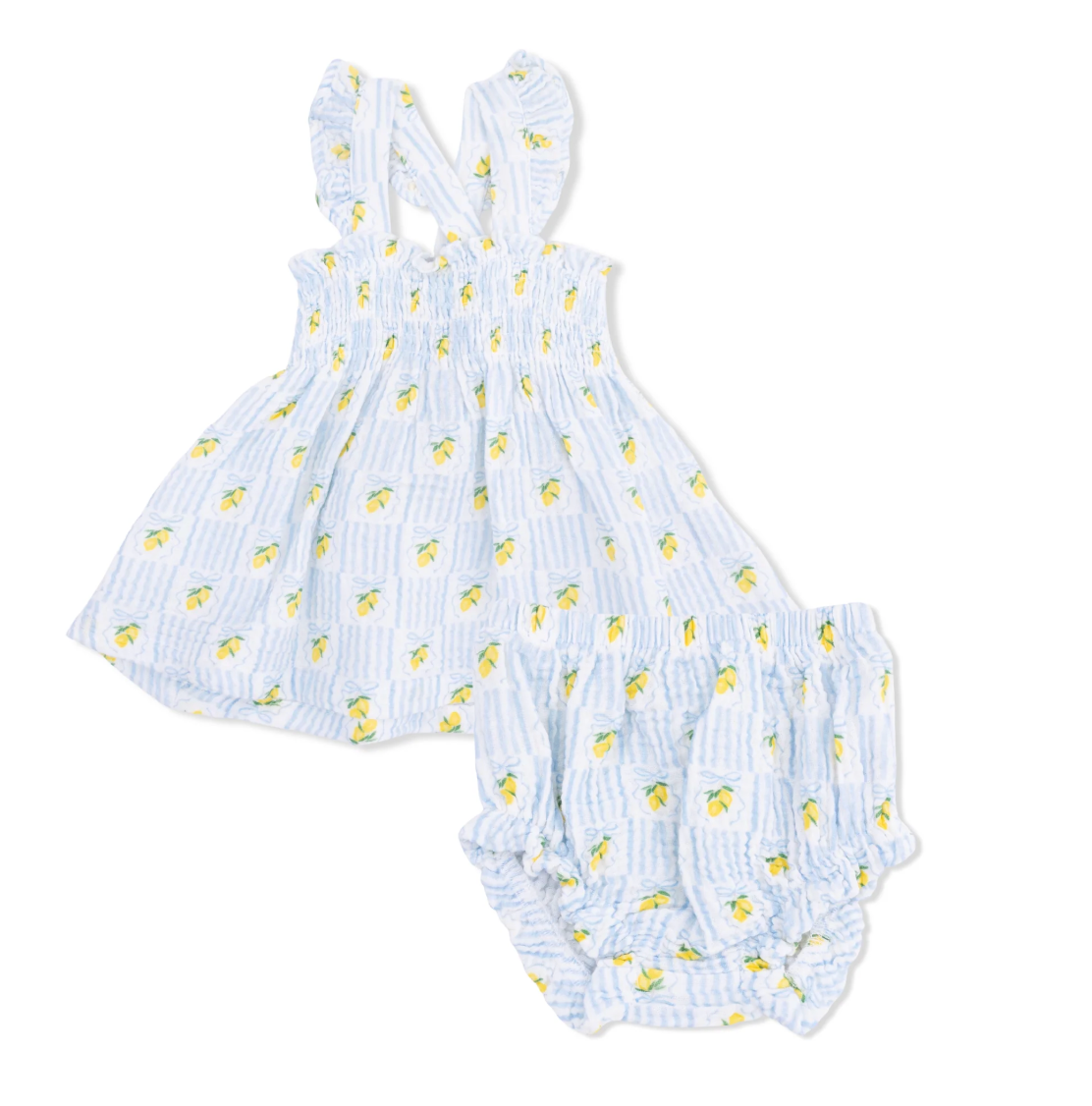 Lovely Lemons Smocked Top with Bloomer - Angel Dear
