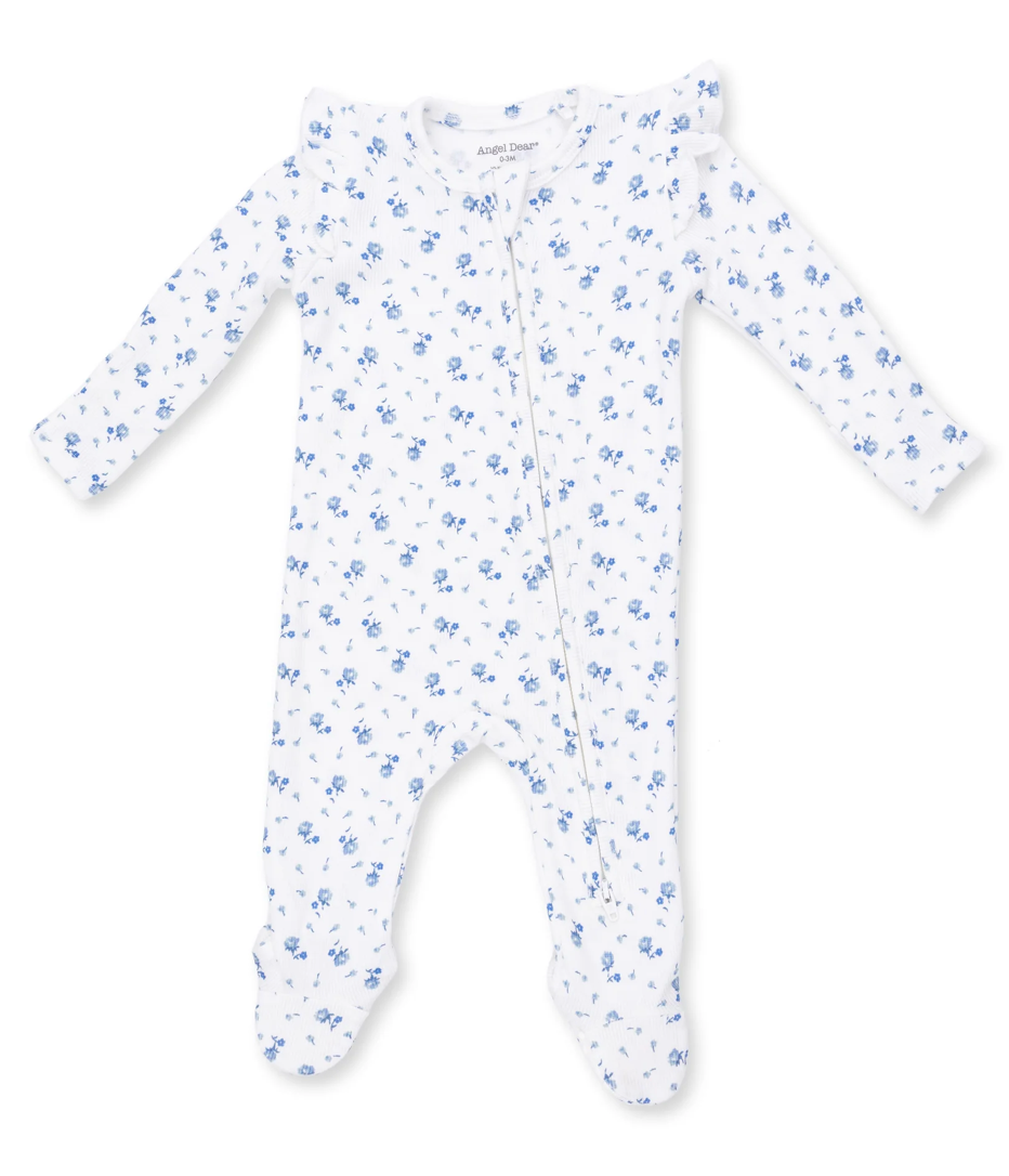 Joli Rosette 2 Way Ruffle Sleeve Zipper Footie