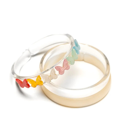 Butterfly Pearl Pastel Shades Bangles